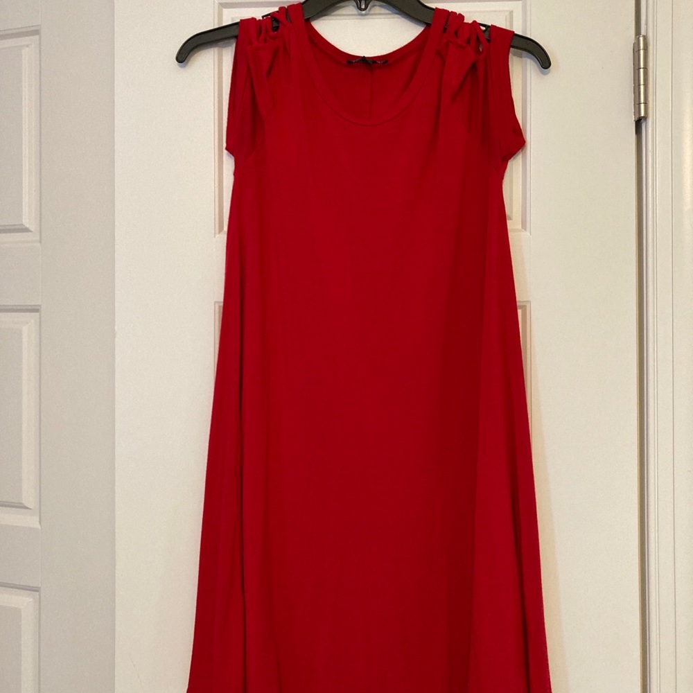 Red summer dress